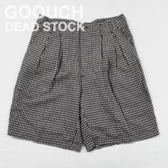 GOOUCH グーチ ギンガムチェック 2タック ショーツ デッドストック GOOUCH グーチ ギンガムチェック 2タック ショーツ デッドストック