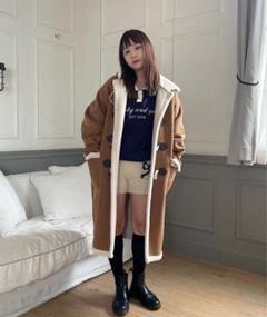 3/1まで専用suzuMAMA様 ruby and youムートンダッフルコート 3/1まで専用suzuMAMA様 ruby and youムートンダッフルコート