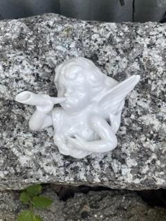 【美品】エンジェル 置き物 ホワイト