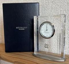 【中古未使用品】MIKIMOTO クリスタル 置き時計