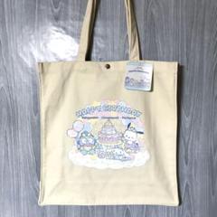 【新品】サンリオ　ハンギョドン　シナモン　ポチャッコ　バースデー　トートバッグ