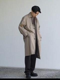 AEDDY Soutien collar long coat ブラウン