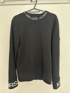 な☆MICHAEL KORS 黒 トレーナー　メンズS マイケルコースメンズトレーナーXS