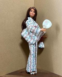 ♡Barbie♡バービー♡ゆかた♡浴衣＆小物4点セット♡新品未使用♡大人サイズ Barbieバービーゆかた 浴衣 - メルカリ