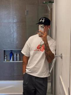 フォトT イチゴプリント グラフィックTシャツ 海外ストリート cityboy