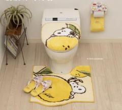 17日迄セール　レッド色　PEANUTS スヌーピー　トイレマットセット未使用 13日迄セール レッド色 PEANUTS スヌーピー トイレマットセット