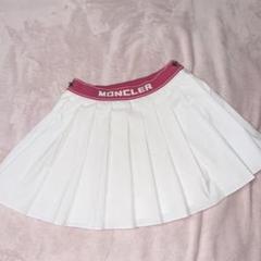 MONCLER ホワイト プリーツスカート S/36 - メルカリ