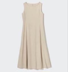 UNIQLO ユニクロ　ウルトラストレッチエアリズム　ワンピース　ベージュ　M