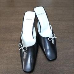 ミュール et vous 23〜23.5 ブラック 良品