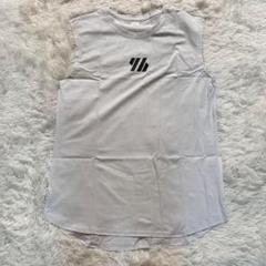 【新品未使用】ホワイト ロゴ入り タンクトップ トップス 筋トレ 2XL