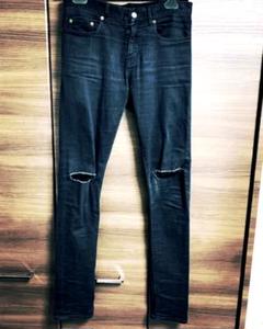 【名作】SAINT LAURENT PARIS 二ークラッシュデニム