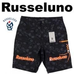 【値下げ】Russeluno　ラッセルノ 黒 ハーフパンツ ロゴ付き 楽天市場】ラッセルノ ハーフパンツの通販
