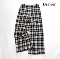 新品未使用　Drawer ドゥロワー チェックワイドパンツ 2025年最新】Drawer ワイドパンツ・イージーパンツの人気