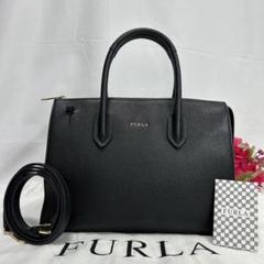 極美品】フルラ アレグラ 2way ショルダーバッグ レザー 斜め