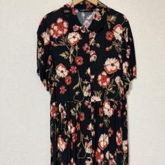 ZARA WOMAN 花柄 半袖シャツワンピース