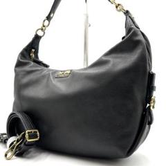 美品 COACH コーチ 2WAYワンショルダーバッグ マディソン 肩掛け 黒