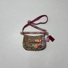 coach signature paint shoulder bag y2k