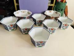 有田焼　仁祥窯　六角小鉢揃　8個セット　美品