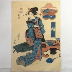 【浮世絵・木版画】渓斎英泉 江戸名所仇競 芝神明の繁昌 美人画 アンティーク m38753058277_1.jpg?1747526385