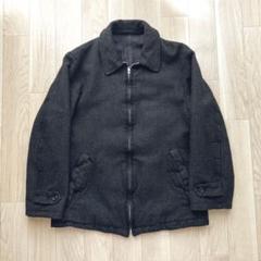 コムデギャルソンオム　製品洗い加工　ピーコート　黒　M ブラックラベル　田中期 99AW】コムデギャルソン オム ジップ コート M 田中オム