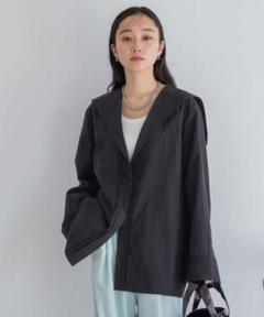 【新品】　JEANASIS ／ セーラーカラーピンタックシャツ