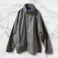 LLBean メンズ L グレー ナイロンジャケット フード付　美品