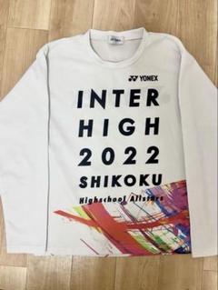 YONEX INTER HIGH 2022 シャツ Lサイズ 希少】ヨネックス YONEX INTER HIGH 2022 TシャツLサイズ 半袖T