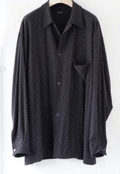 comoli 24SS シルクノイル ドット シャツジャケット COMOLI コモリ 24SS SILK NOIL DOT SHIRT JACKET シルクノイル