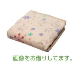 ユアサ 電気毛布 掛敷兼用 温室センサー 洗える おしゃれ 花柄