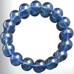 【天才の石】ブルーフローライト ブレスレット 約13mm s806 天才の石】ブルーフローライト ブレスレット 約13mm s806 - メルカリ