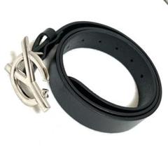 OY ベルト 新品未使用 OY ベルト 「OY/オーワイ」LOGO LEATHER BELT/ロゴレザーベルト