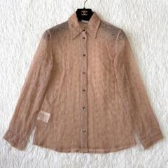 PAOLA FRANI レース シアー 長袖シャツ ブラウス 42