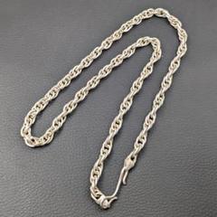 2025超人気 ヴィンテージ ロープチェーンネックレス40.2g シルバー990 アクセサリー