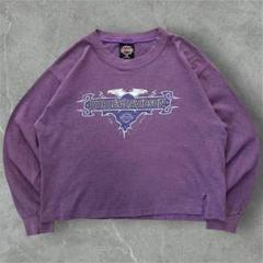 【待望★】 希少】Harley-Davidson 90s メルカリ - ロングスリーブT パープル トップス