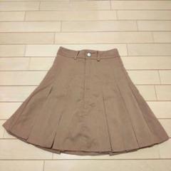 Ray Cassin ベージュ プリーツミニスカート