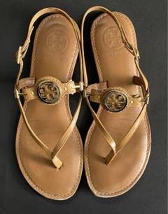 YM/1240 Tory Burch ブラウンレザー サンダル YM/1240 Tory Burch ブラウンレザー サンダル