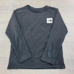 $ THE NORTH FACE ブラック 長袖クルーネックカットソー 150