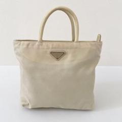 美品 PRADA プラダ ナイロントートバッグ ハンドバッグ 三角ロゴ プレート