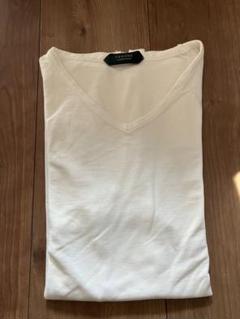 ZANONE VネックTシャツ 白 サイズ44 M