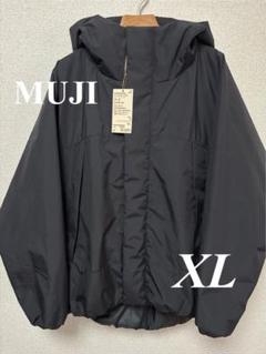 新品タグ付き／無印良品／大きいサイズXL／ブラック フード付きダウンジャケット Amazon | 無印良品 ダウンジャケット 撥水フード付きダウン