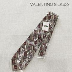 新品タグ付　VALENTINO Mille　シルク100　総柄　ネクタイ