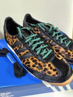 Adidas SL 72 OG アニマル レオパード スニーカー ADIDAS ORIGINALS SL 72 OG leather-trimmed leopard-print calf