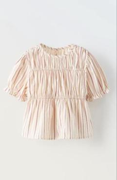 ZARA ストライプ柄ブラウス 104cm