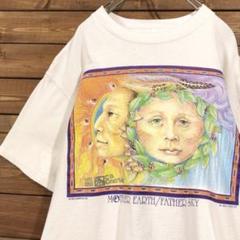 90s USA製 ONEITA オニータ c.b.emerlye アートTシャツ