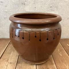 ③昭和レトロ 陶器製 焼物 甕 漬物壺 水瓶 水鉢 睡蓮鉢 メダカ鉢