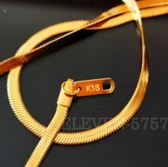 r18k ロープ スネークチェーン 喜平 K18 18金 ネックレス z