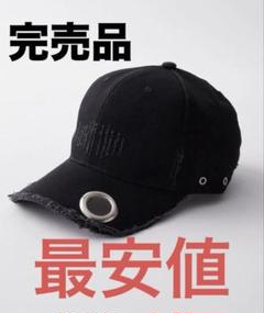 【GRANCY】アイレットデザイン ダメージキャップ　ブラック 黒 GRANCY】EyeletDesign DamageCap / アイレットデザイン ダメージ