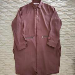 【超安い】 クルニ 2 ブラウンカラー 18aw スナップボタン ロングシャツ トップス