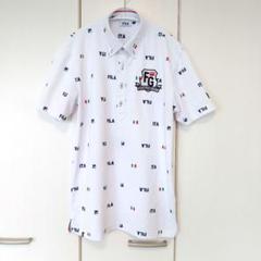 FILA ポロシャツ M ホワイト　　刺繍ロゴ