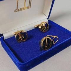 Dunhill 四角形カフリンクス 青色 du19fus8229040.jpg